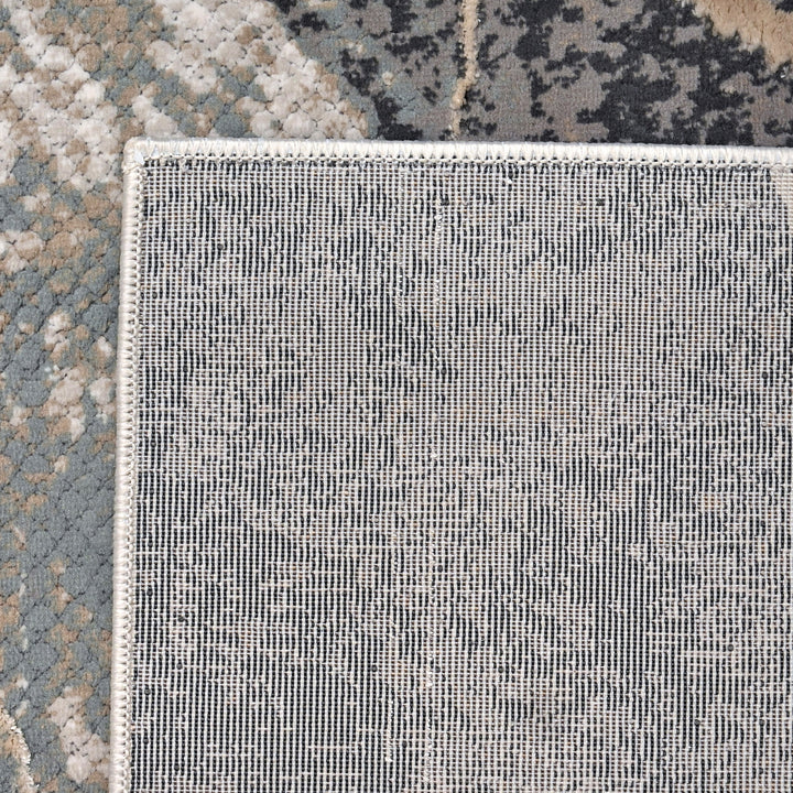 Grey Waves Turkish Rug 5X8 Ft