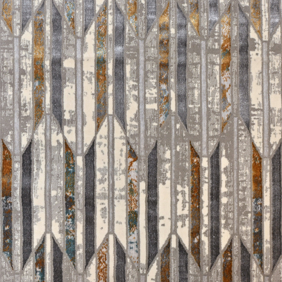 Multi Geometric Turkish Rug 5X8 Ft