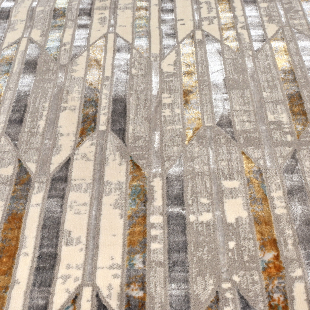 Multi Geometric Turkish Rug 5X8 Ft