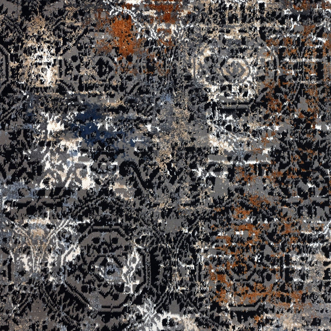 Light Grey Vintage Turkish Rug 5X8 Ft