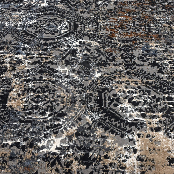 Light Grey Vintage Turkish Rug 5X8 Ft