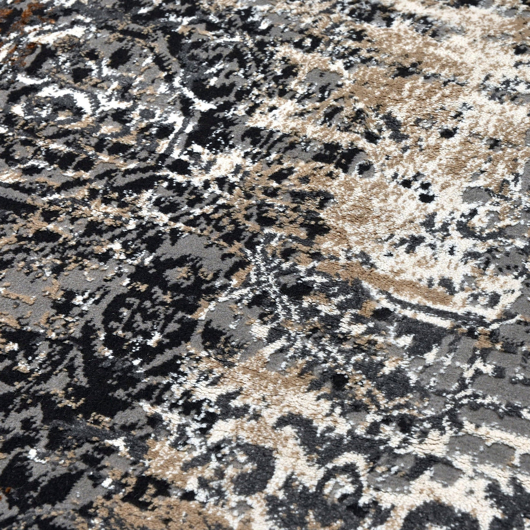 Light Grey Vintage Turkish Rug 5X8 Ft