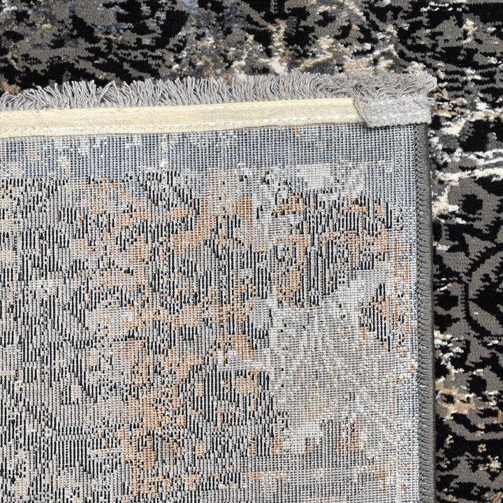 Light Grey Vintage Turkish Rug 5X8 Ft