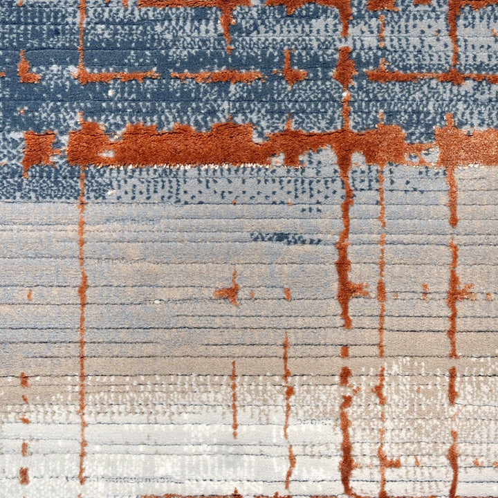 Beige Strips Turkish Rug 4x6 ft