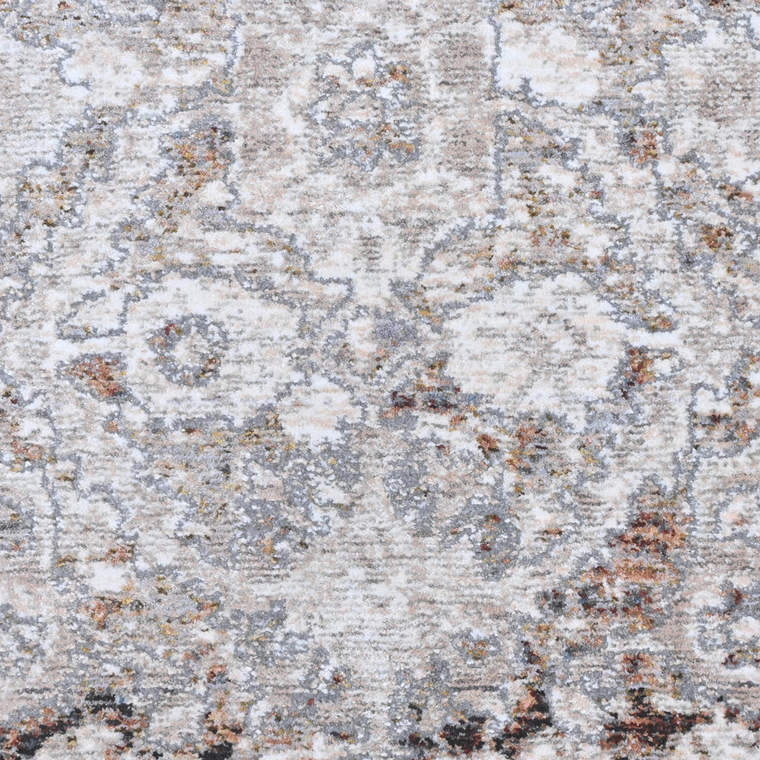 Soft Grey Abstract Turkish Rug 8X10 Ft