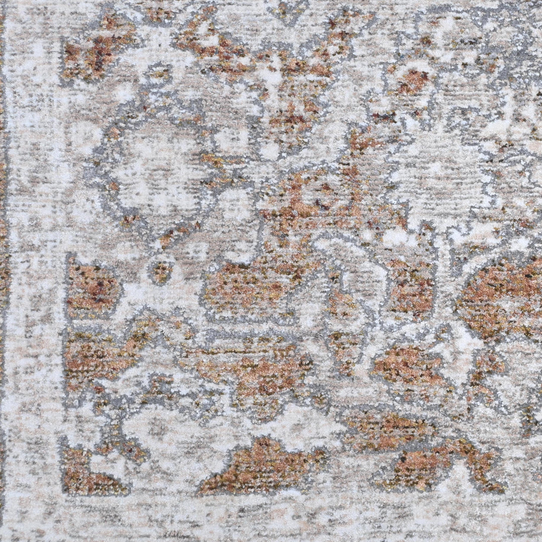 Soft Grey Abstract Turkish Rug 8X10 Ft