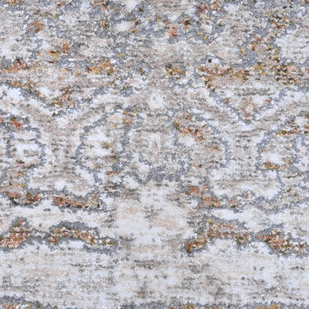 Soft Grey Abstract Turkish Rug 8X10 Ft
