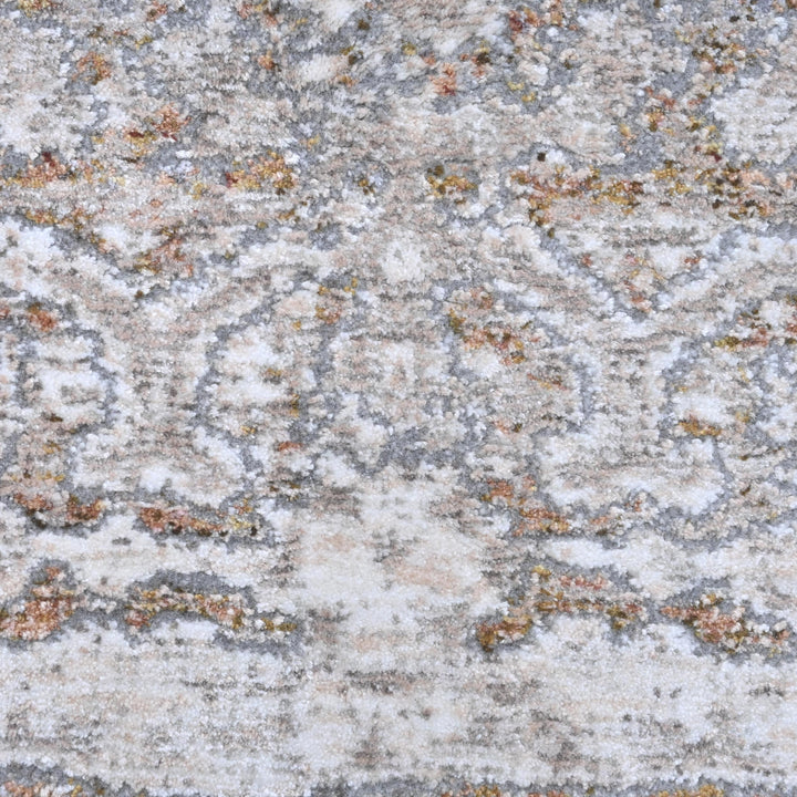 Soft Grey Abstract Turkish Rug 8X10 Ft