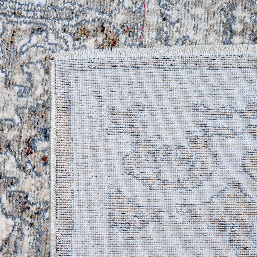 Soft Grey Abstract Turkish Rug 8X10 Ft