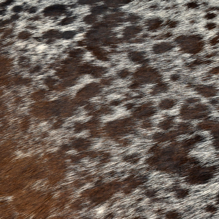 Tri-colour  Natural Cowhide Ottoman Settee 3 Seater