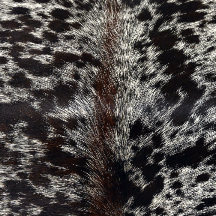 Tri-colour  Natural Cowhide Ottoman Settee 3 Seater