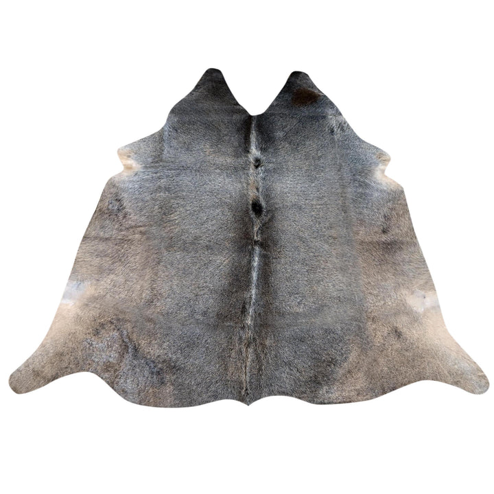 Salt & Pepper Brindle Cowhide Rug 4X4.5 FT