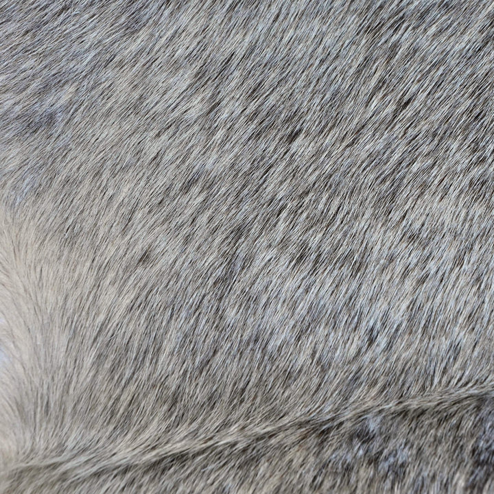 Salt & Pepper Brindle Cowhide Rug 4X4.5 FT