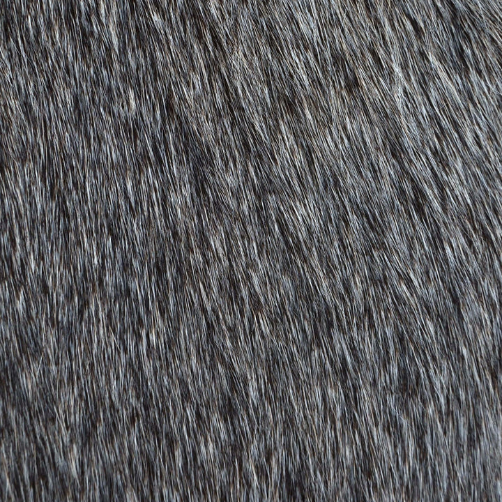 Salt & Pepper Brindle Cowhide Rug 4X4.5 FT