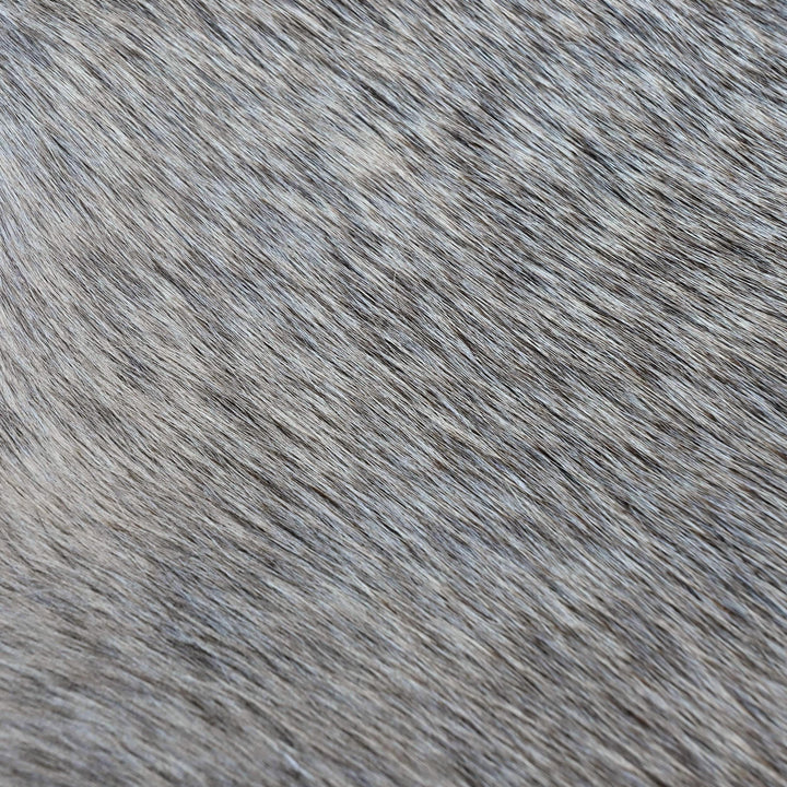 Salt & Pepper Brindle Cowhide Rug 4X4.5 FT