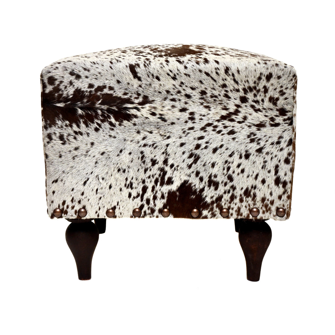 Natural Cowhide Ottoman Stool