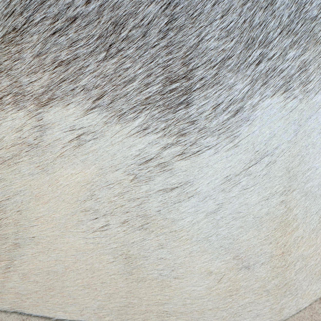 Taupe Grey & Brown Cowhide Rug 4x4 FT