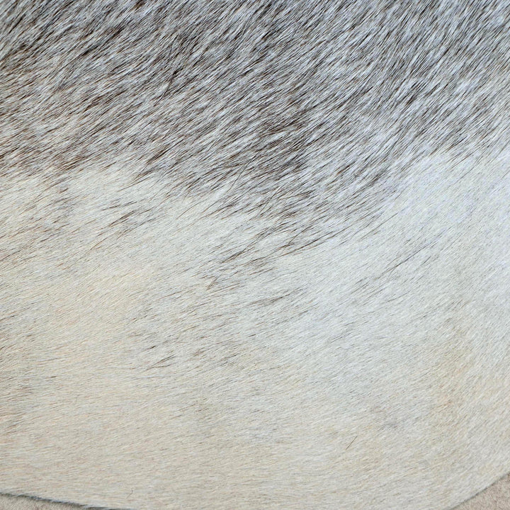 Taupe Grey & Brown Cowhide Rug 4x4 FT