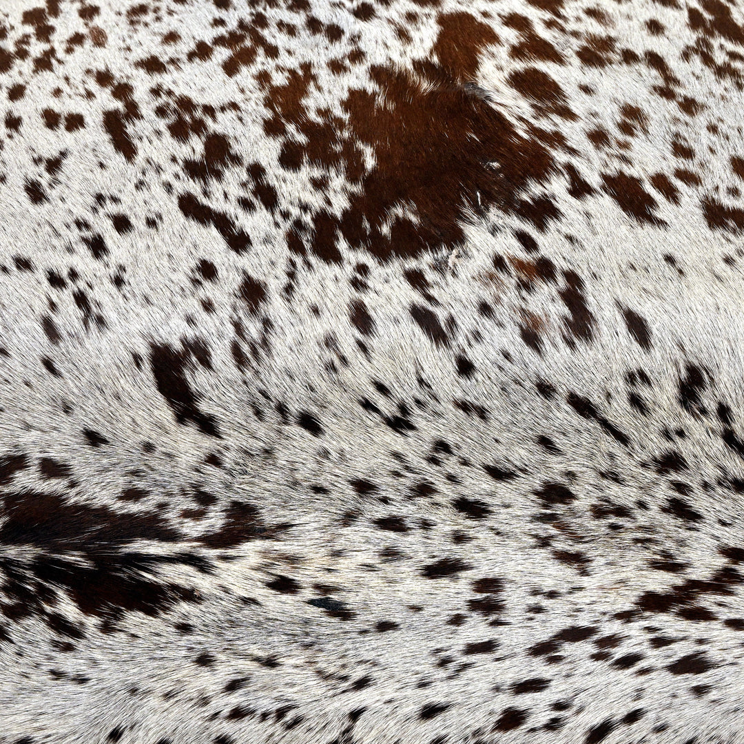 Natural Cowhide Ottoman Stool