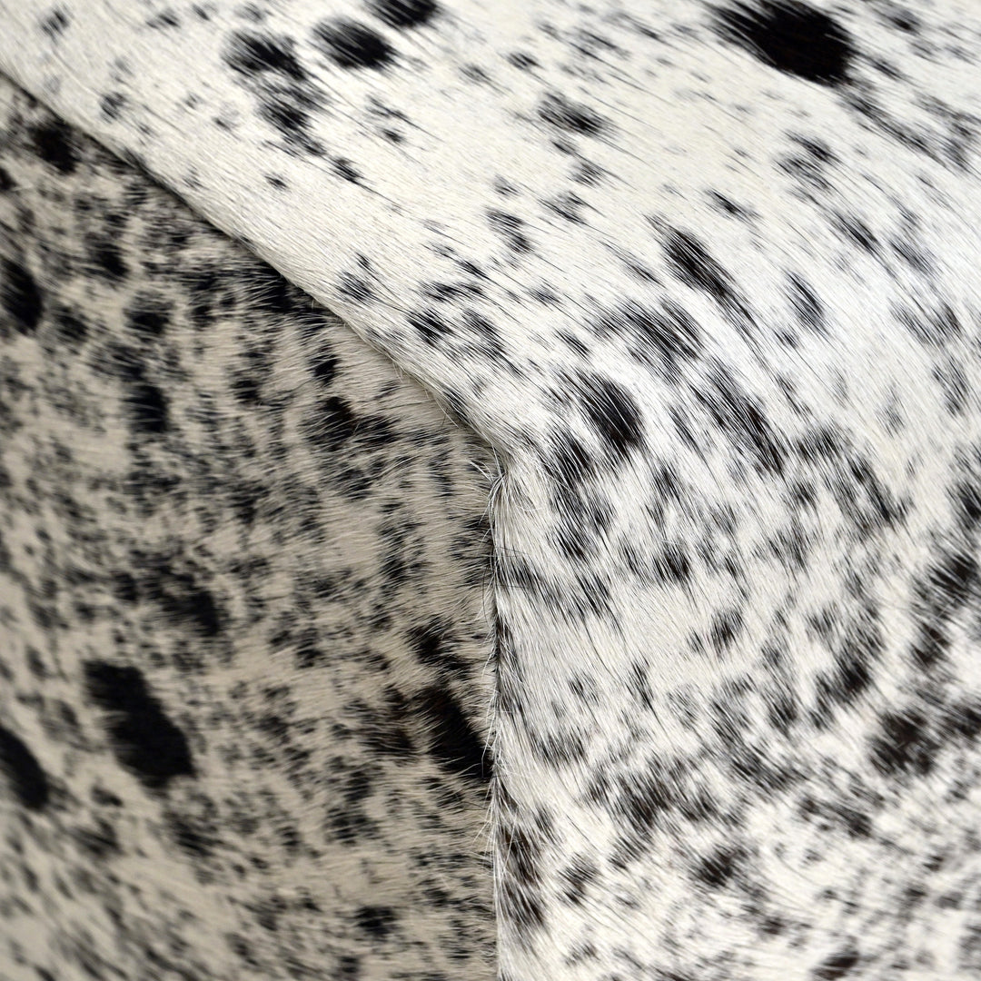 Natural Cowhide Ottoman Stool