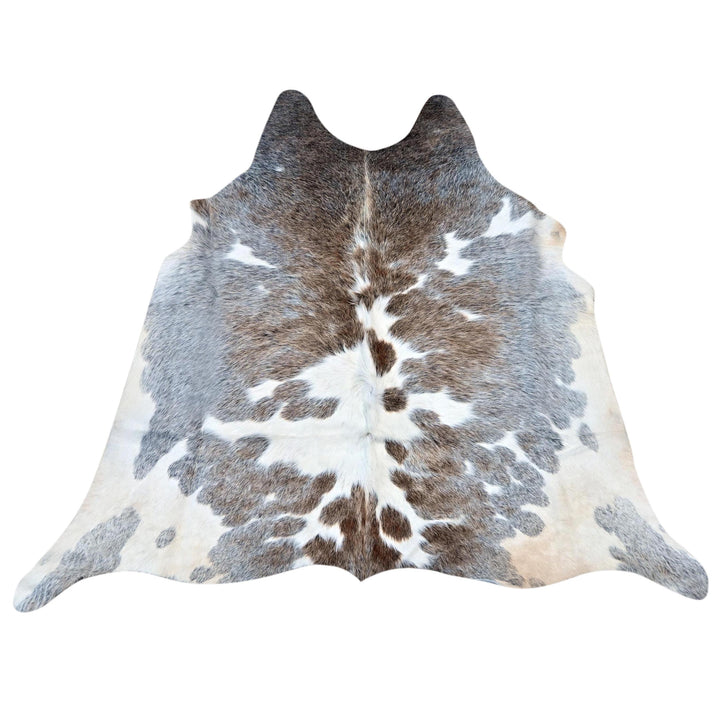 Grey Speckled Cowhide Rug 4x4 FT
