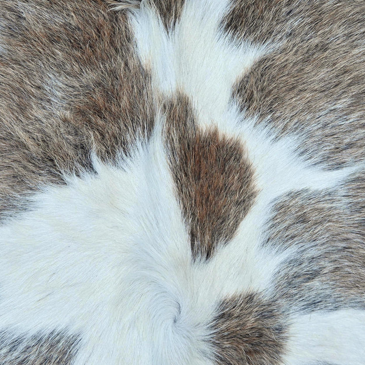 Grey Speckled Cowhide Rug 4x4 FT