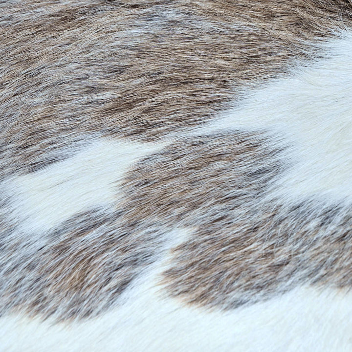 Grey Speckled Cowhide Rug 4x4 FT