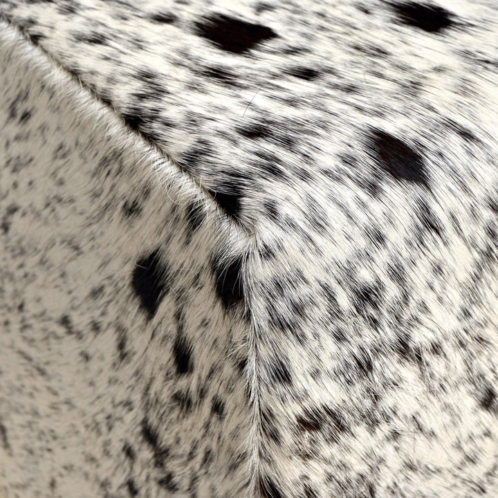 Natural Cowhide Ottoman Stool