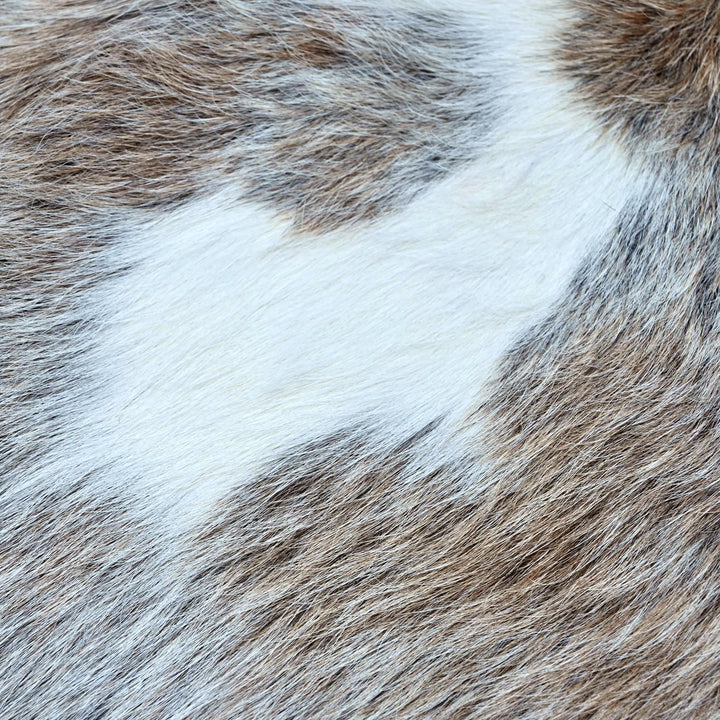 Grey Speckled Cowhide Rug 4x4 FT