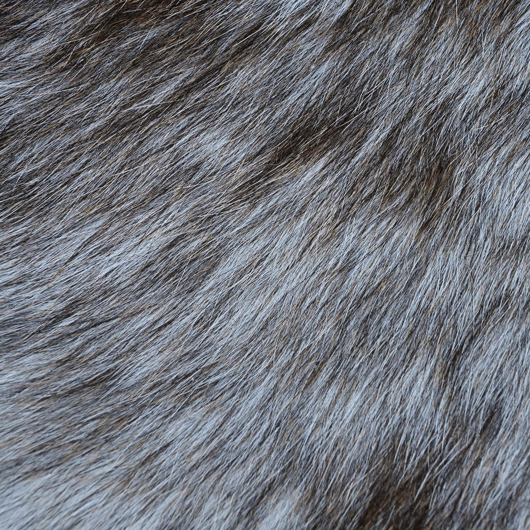 Dark Speckled Brindle Cowhide Rug 4X4.5 FT