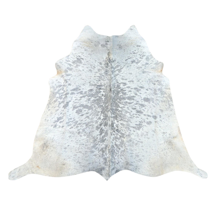 Light Grey Spotted Cow Hide 5x5 FT