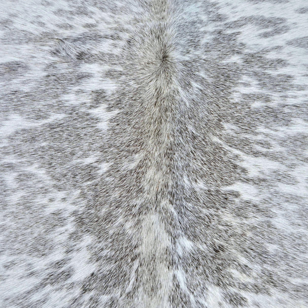 Light Grey Spotted Cow Hide 5x5 FT