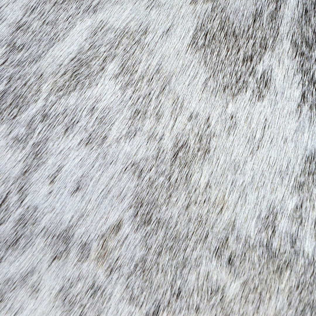 Light Grey Spotted Cow Hide 5x5 FT