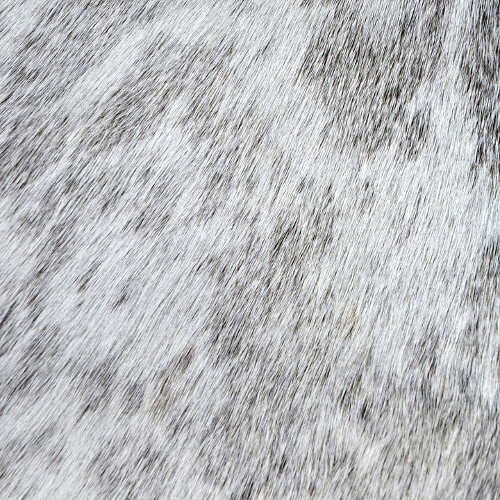 Light Grey Spotted Cow Hide 5x5 FT