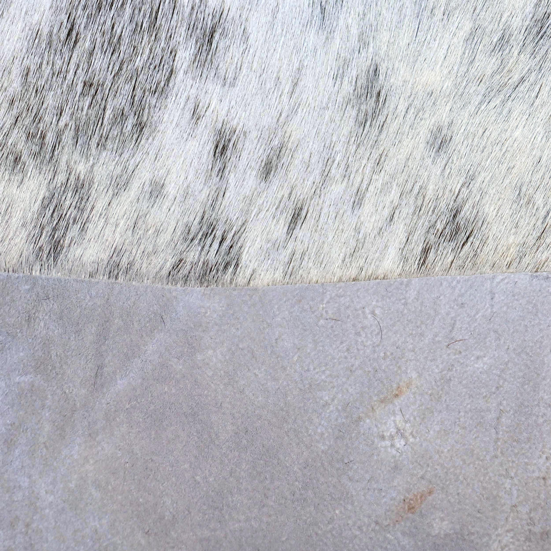 Light Grey Spotted Cow Hide 5x5 FT