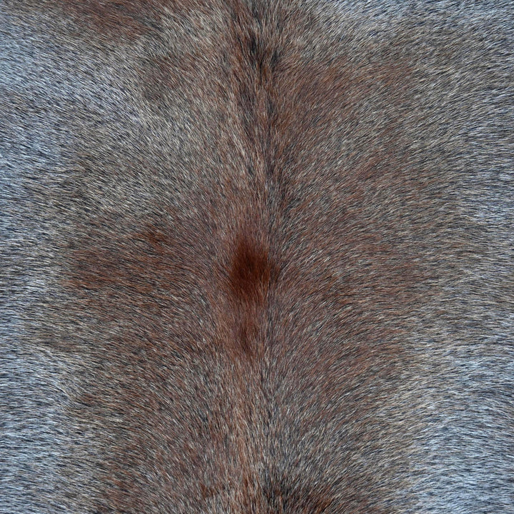 Grey & Brown Brindle Cowhide 4.5X5 FT