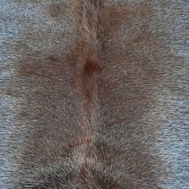 Grey & Brown Brindle Cowhide 4.5X5 FT
