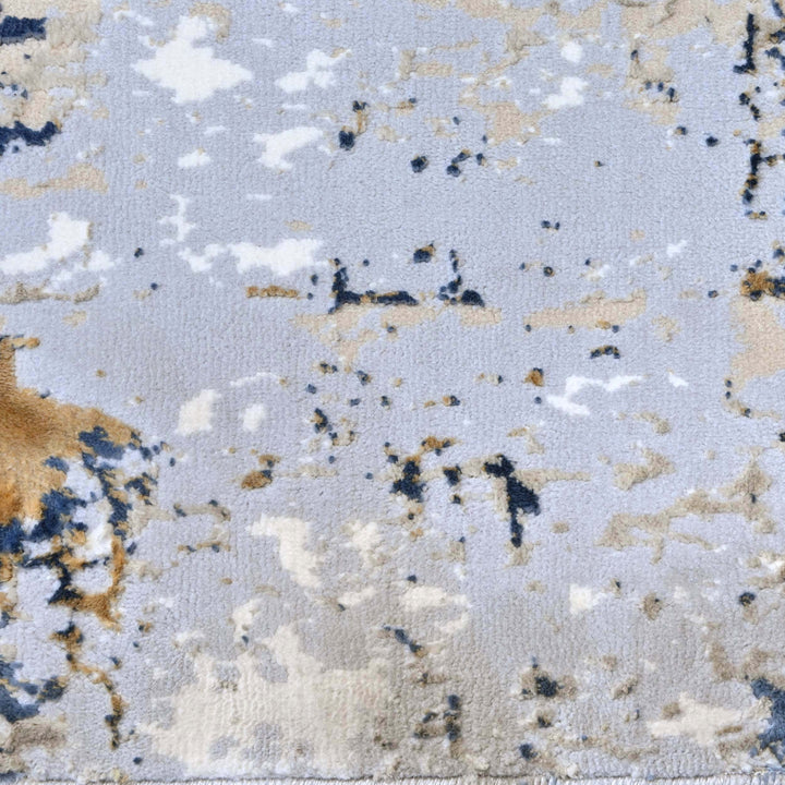 Grey Abstract Turkish Rug 5X8 ft