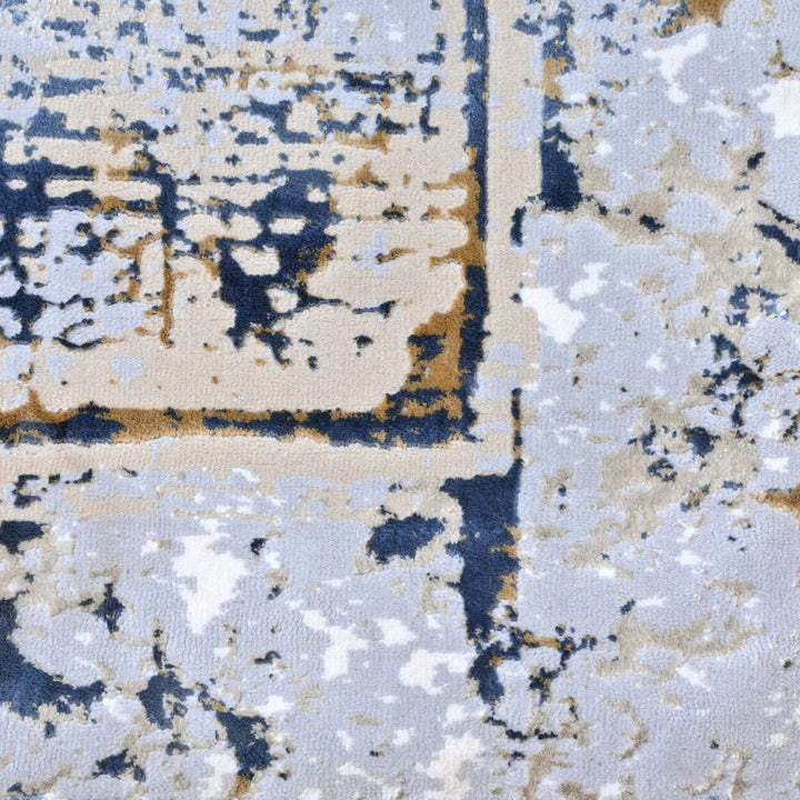 Grey Abstract Turkish Rug 5X8 ft
