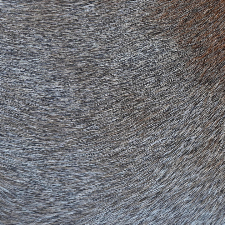 Grey & Brown Brindle Cowhide 4.5X5 FT