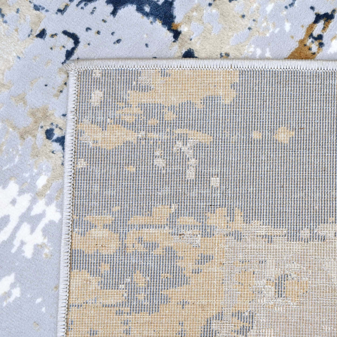 Grey Abstract Turkish Rug 5X8 ft