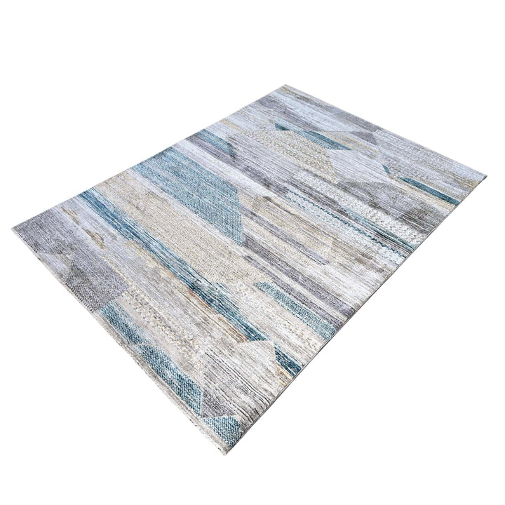 Beige Abstarct Turkish Rug 5X8 ft