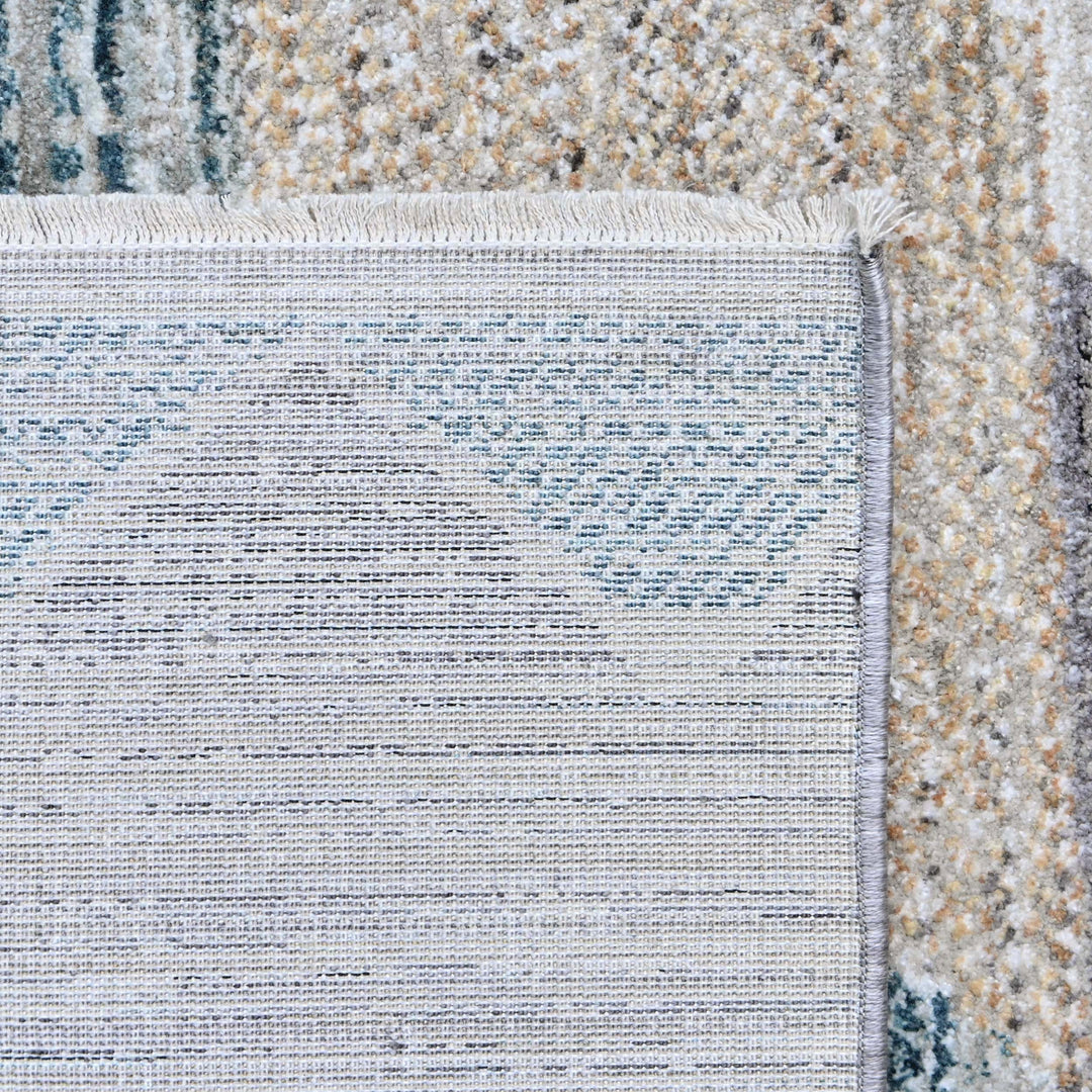 Beige Abstarct Turkish Rug 5X8 ft