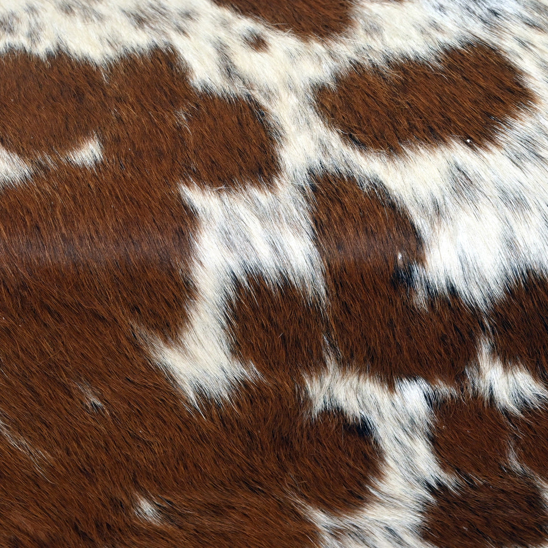 Natural Cowhide Ottoman Stool