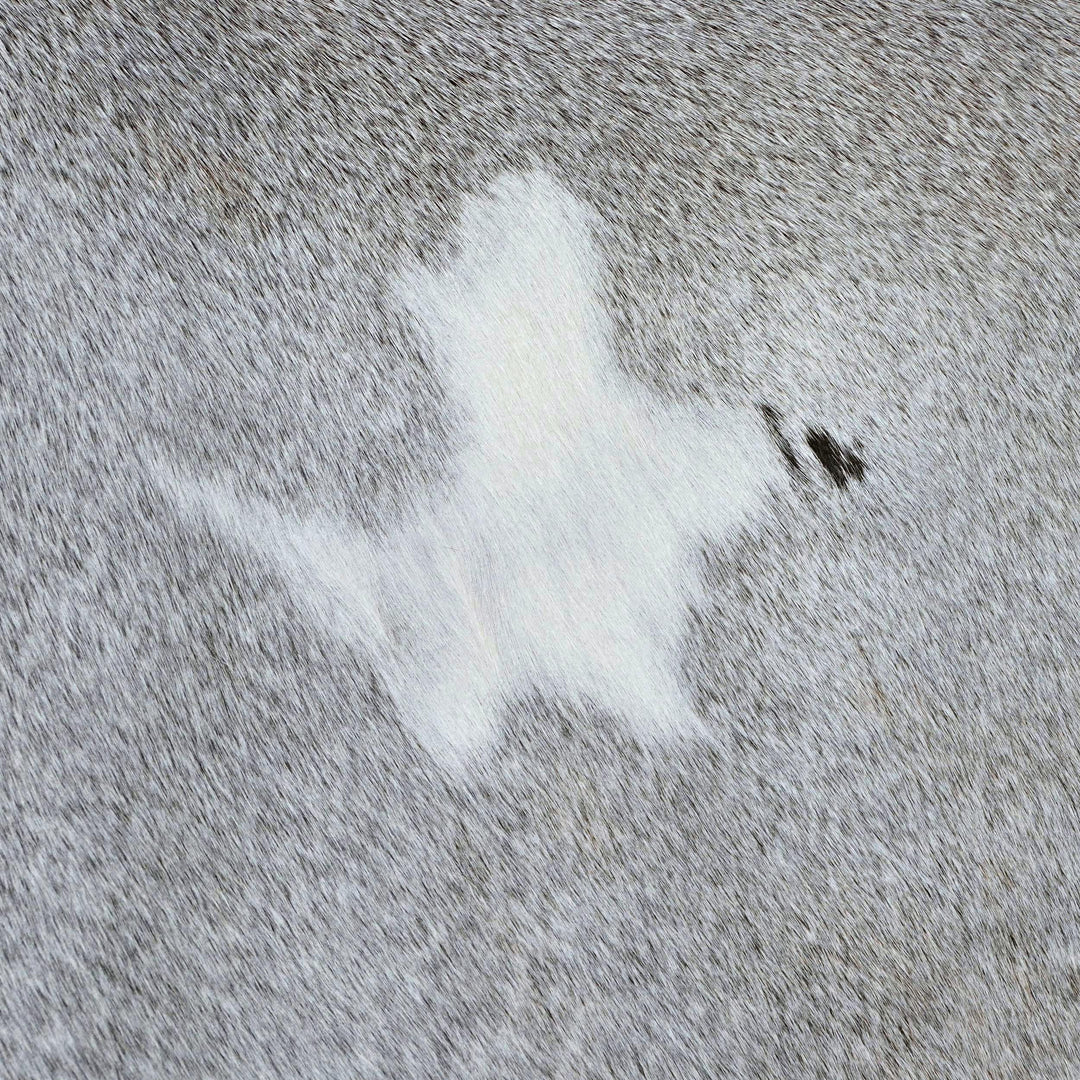 Grey & White Cow Hide 5x6 FT