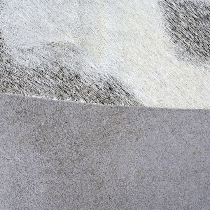 Grey & White Cow Hide 5x6 FT