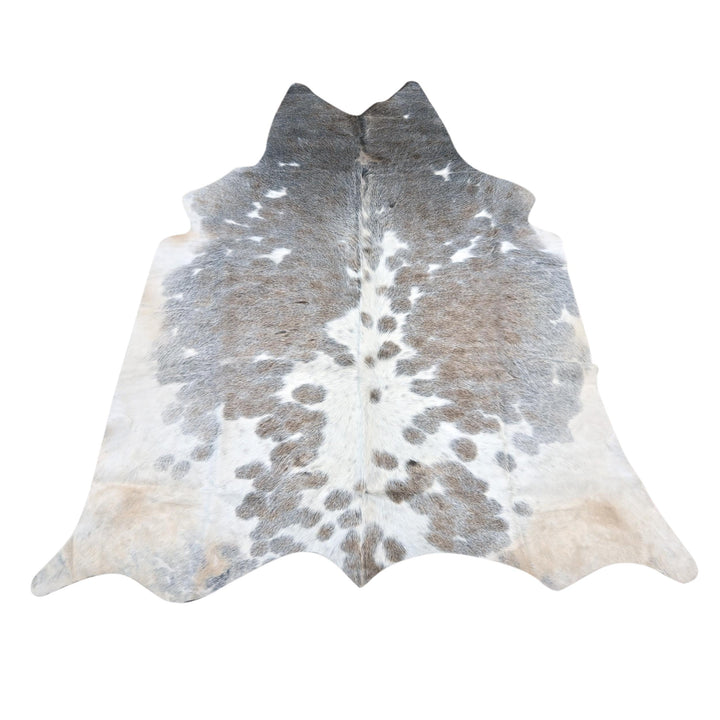 Grey Beige & Cream Cow Hide 5x6 FT