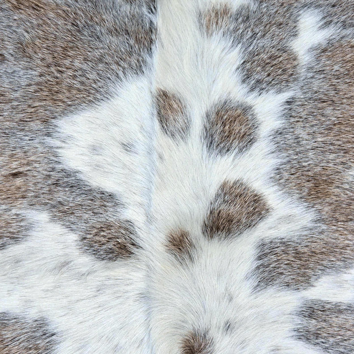 Grey Beige & Cream Cow Hide 5x6 FT