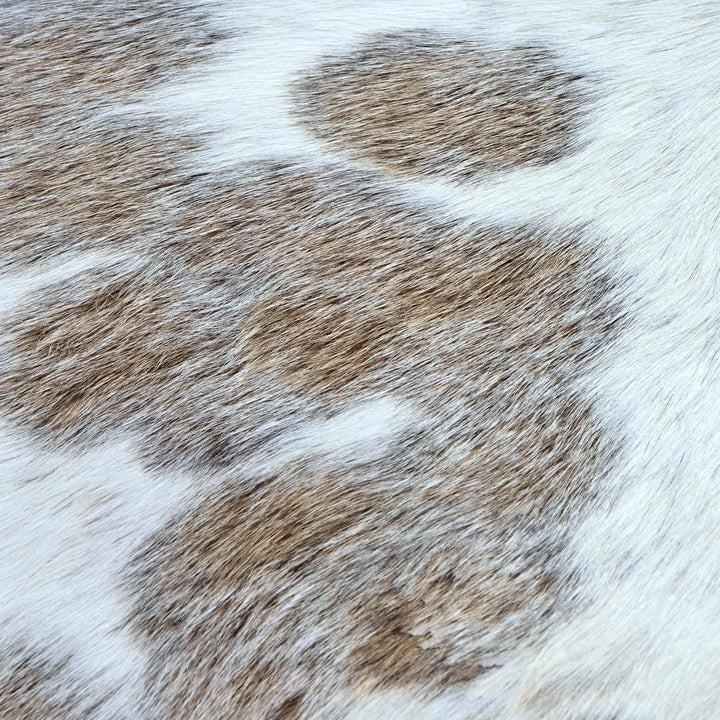 Grey Beige & Cream Cow Hide 5x6 FT