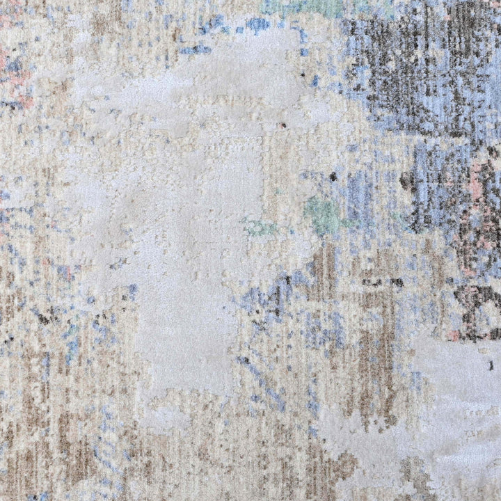 Beige Abstract Turkish Rug 5X8 ft